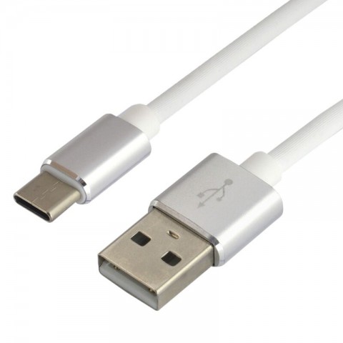 Kabelis USB - USB-C / Typ-C, silikoninis, 1.5m greitam įkrovimui iki 3A
